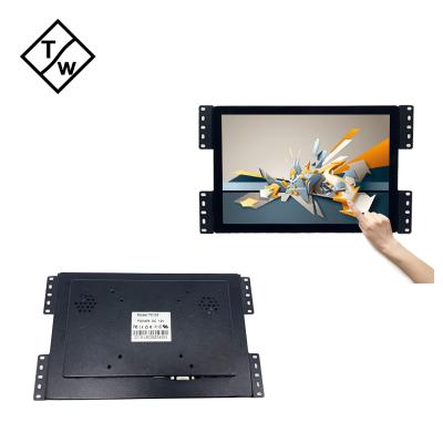 China Metal Envelope 1280x800 IPS Panel 10.1 Inch 16:10 Ratio Touch Screen Open Frame LED Capacitive Monitor for sale