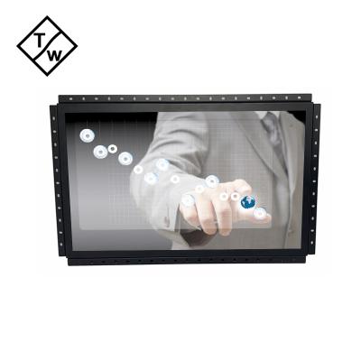 China Metal Casing CE CoHs OEM Metal Housing 21.5 Inch Open Frame Touch Screen Industrial VGA HD Embedded Monitor for sale