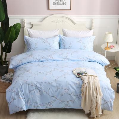 China Iuxury Disposable In Design 300TC 100% Cotton Soft Printed Comforter Cover Bed Set for sale