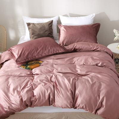 China Disposable Elegant Luxury Cotton 300gsm Cotton Velvet Fashion Squishy Bedspread Set for sale