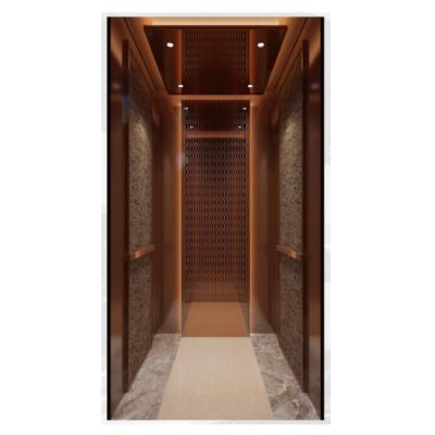 China Safety FUJI NIHON factory villa use hotel 5 people lift residential golden design home elevator for sale