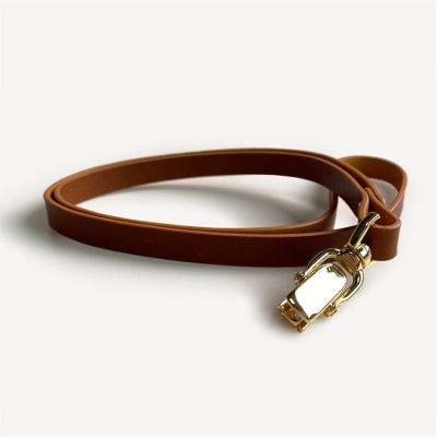 China 24K-Gold Hardware Parts Genuine Leather Lanyard NL13001 for sale