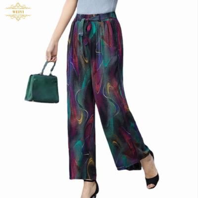 China Hot Selling Women's Casual Pants Boho Palazzo Pants Breathable Colorful Hippie Women Pants With Cheap Price for sale