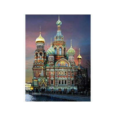 China Eco - Friendly European Ancient Architecture Castle Digital Frameless Oil Painting Painting By Numbers for sale