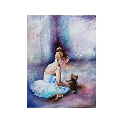 China Eco-friendly Authentic Beautiful Ballet Girl Digital Frameless Oil Painting Painting By Numbers For Kids for sale