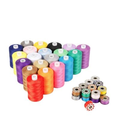 China High Tenacity Manufacturer Oeko-Tex 100 20 Colors 850 Yard 40/2 Polyester Hand Sewing Thread Set Spun Suit for sale