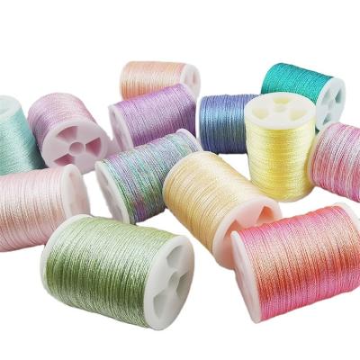 China Trendy Metallic Twisted Thread For DIY Cross Stitch 0.2mm 0.4mm 0.6mm 0.8mm 1mm for sale