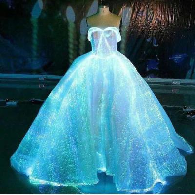 China High Quality Bridal Breathable Embroidery Tail Wedding Dress Lace Women Fashion White Romantic Embroidered OEM Custom Made for sale