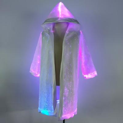 China New-Strange personality colorful luminous clothing trend smart luminous fiber optic clothing for sale