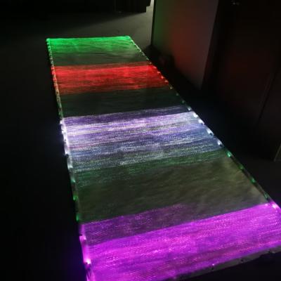 China New-Strange High Quality Custom Bedroom Luminous Carpet Glowing With USB Rechargeable Optical Fiber Light Luminescence Rayera for sale