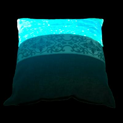 China Rayera LED Luminous Luminescent Light-blie Unisex Glowing Cushion HID Light Source 30*30 Cm Half for sale