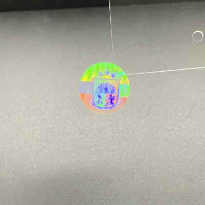 China Anti-Counterfeiting Transparent Hologram Hologram Business Cards Sticker Covered Transparent Hologram Stickers for sale