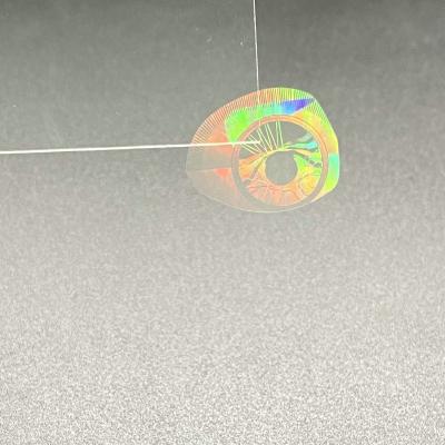 China Anti-Counterfeiting Custom Logo Printing Label Holographic Rainbow Effect Hologram Sticker for sale