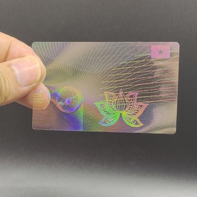 China Spain Belgium ID Card Overlay Sticker Bulgaria Hologram Anti Counterfeit Custom Overlay For PVC Card for sale