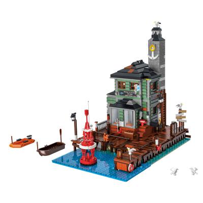 China Building Toy Urge 30104 DIY Store Diving Building Block Sets Fisherman's Wharf View Series Plastic Moc Assembly Building Block Sets for sale