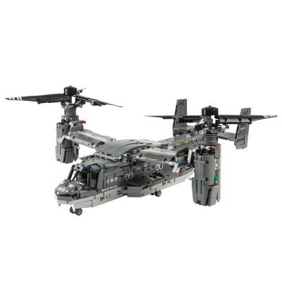 China Model Toys Rc Airplane Diy Toy Assembly Building Blocks Military Diy Osprey Transporter DIY TOY Happy Build PG13003 For Children for sale