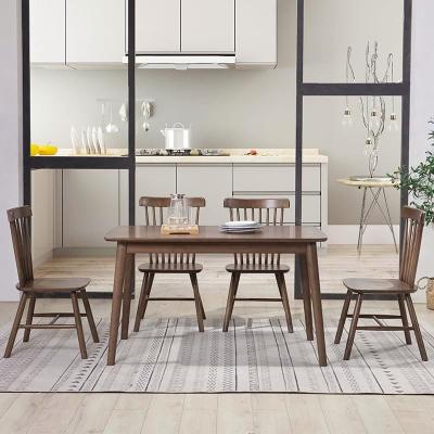 China Solid wood solid wood dining table firm and stable dining table home dining table for sale