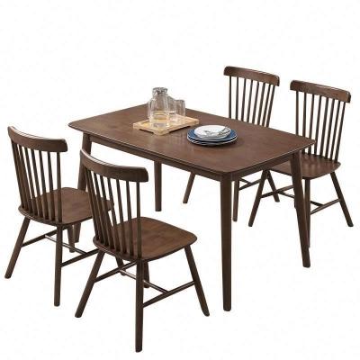 China European Style Solid Wood Round Dining Table Solid Wood Luxury Dining Table Firm And Stable Set 6 Chairs for sale