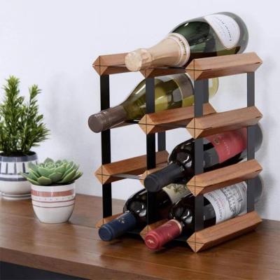 China (Other) Home Decoration Adjustable Wine Room Opens Detachable European Creative Decoration Wine Board Density Wooden Wine Racks for sale