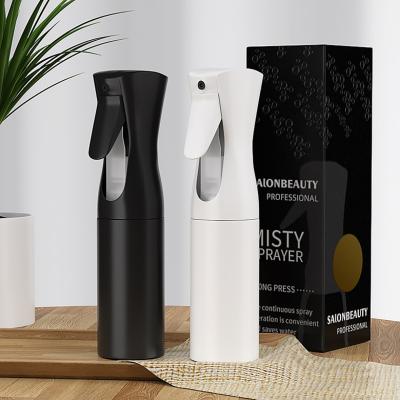 China Luxury Black White Empty Hairdresser Sprayer Luxury Black White Empty Hairdresser Spray Bottle Fine Mist Spray Bottle Liquor Hair Salon Water Plastic Continuous Fine Mist Spray Bottle for sale