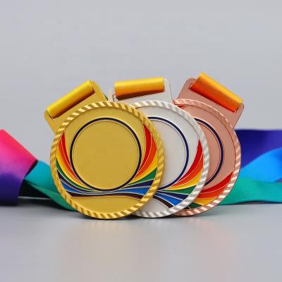 China Europe Gold Metal Award Running Marathon Sport Medal Custom Engraved Plastic Award Medals ODM Award Medals for sale