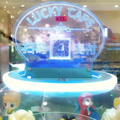 China DIY Social Media Signs Brush Acrylic Stand Custom Acrylic Stand Sign and Mini Counter Top Acrylic Sign Stand Display for sale