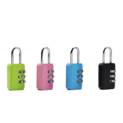 China Security Management Manufacture Cheap Small 3 Digit Door Metal Number Combination Lock With Key Case for sale