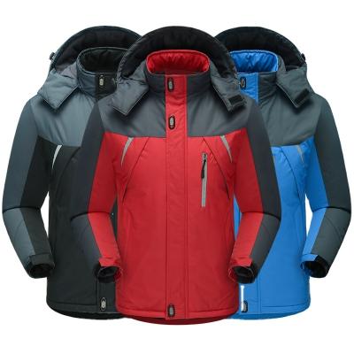 China Warm Velvet Anti-wrinkle Coat Thickening Men's Breathable Winter Padded Jacket Windproof Outdoor Causal Waterproof Mountaineering for sale