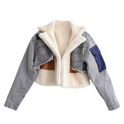 China New Arrival Fashion Women's Bomber Jacket Breathable Wool Long Sleeve Bomber Jacket Winter Custom Collection for sale