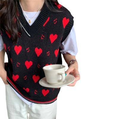 China 2021 Autumn Women Sweaters Anti-wrinkle Knit Sweater Vest Custom for sale