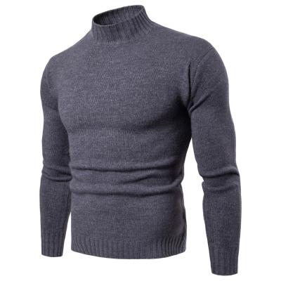 China Anti-pilling custom design solid knitted men's sweater 2022 autumn long sleeve cotton pullover sweater casual warm clothing for male for sale