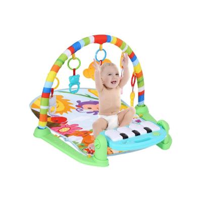 China BABY PEDAL PIANO HEALTH HOLDER mat WITH MUSIC AND LIGHT (NOT INCLUDE BATTERY) baby game, large baby crawling mat music pad music piano pedal fitness stand for sale