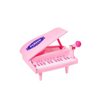 China Toy Pink Piano Keyboard Educational Toy for Kids, Multifunctional 24 Keys Piano Music Toys with Microphone for Toddlers Best Birthday Gifts for sale