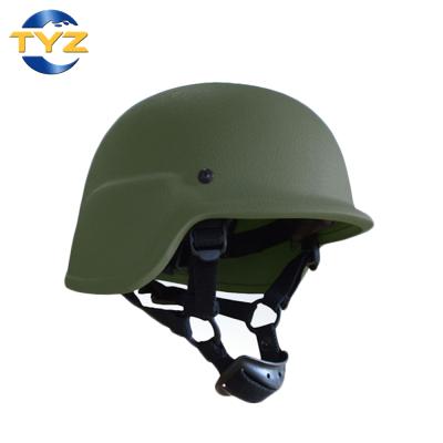 China Military Forces Green Ballistic Helmet PE Bulletproof Helmet NIJ Military Level IIIA for sale