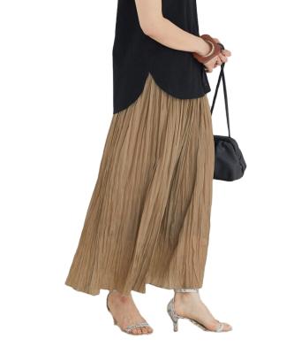 China Elegent Solid Color Korea Logo Style Woker Women's Anti-Static Casual Sketches Custom Made Women Pleats Holiday Ladies Skirt Suits For Office for sale