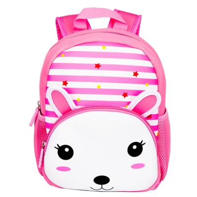 China Customized Logo Shape Neoprene Schoolbag Waterproof Customized Kids Backpack For Children for sale