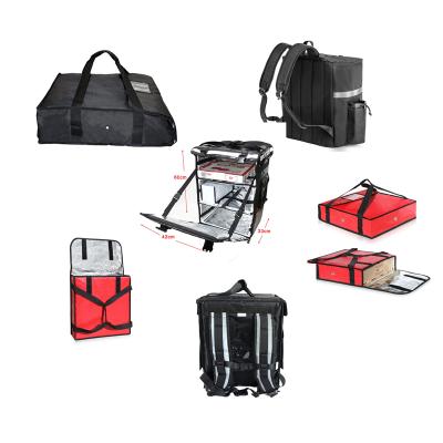 China OEM Factory Waterproof Food Backpack With Dividers Dividers For Pizza Delivery Hot Cold Thermal Boxes for sale