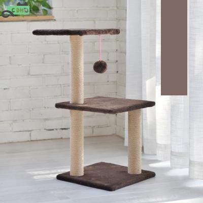 China Wholesale High Quality Viable Simple Wooden Cat Pillar Tree Base Cat Trees And Scratcher for sale