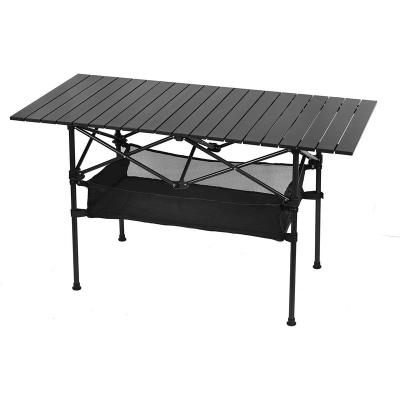 China Mini Lightweight Stainless Steel Easy Carry Camping Cooking Storage Foldable Camping Table With Chairs for sale