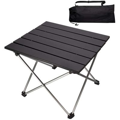 China Vintage Ultralight Small Outdoor Travel Aluminum Folding Camping Table Flexible Portable Portable for sale