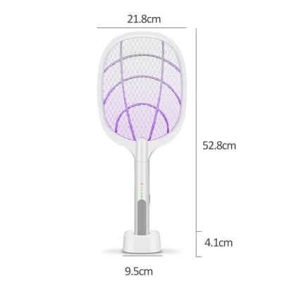 China Viable Multi-Function Rechargeable USB LED Insect Zapper Mosquito Killer Lamp Racket Swatter UV Electric Trap for sale