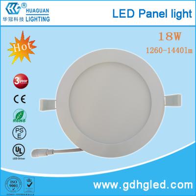 China Energy Saving Ultra Thin LED Flat Panel Light 18W With 6500K Cool White for sale