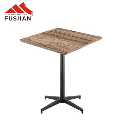 China Modern HPL laminated restaurant table top with metal leg cafe dining table for sale for sale