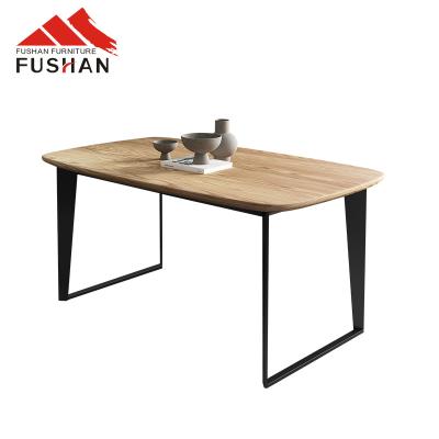 China Scratch resistance multi-functional wooden dining table modern style office apartment table for sale