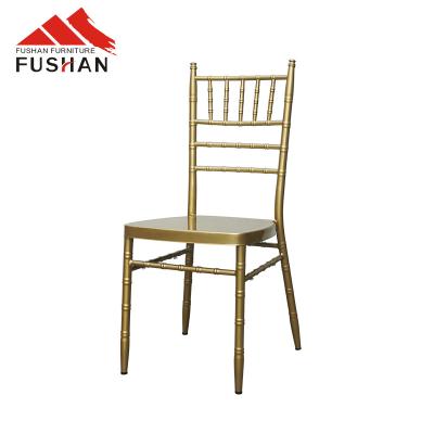 China High quality low price used hotel furniture modern hubbub modern stackable aluminum wedding chair for sale for sale