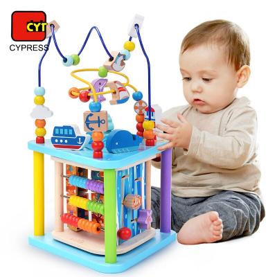 China Wooden ocean colorful wooden toys baby educational toys with sound wooden ocean colorful wooden toys baby educational toys with sound for sale