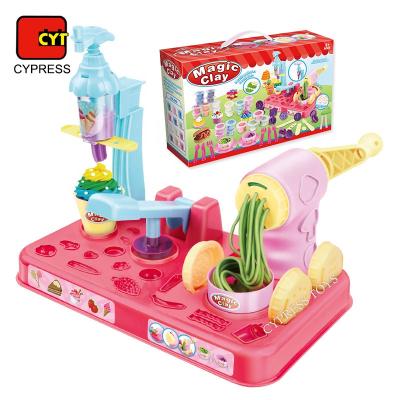 China Educational Educational Dough Toy Kids Play Dough Game Machine 70PCS Toy Kids Play Dough Machine 70PCS for sale