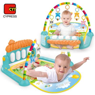 China Toy Gimnasio Bebe Educational Musical Piano Mat Baby Playmat Baby Activity Gym for sale