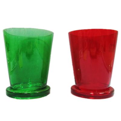 China Handmade Recycled Christmas Candle Holder Glass Cylinder Candle Jars Stem Hurricane Wholesale Candle Holder for sale