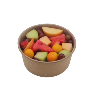 China Biodegradable Biodegradable Sugarcane Bagasse Paper Pulp Mold Soup Salad Bowl with Lid Sugarcane Bagasse Bowl for sale